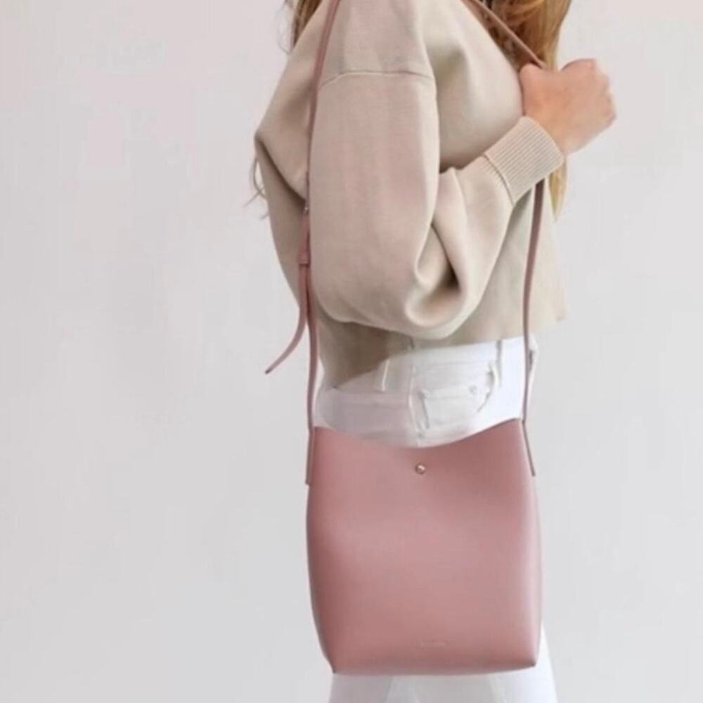 Samara Lavender Purple Mauve Vegan Leather Shoulder Bag Purse $180